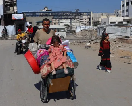 Fleeing from Death to Peril: Gaza City Civilians Grapple with Heart-Wrenching Decision